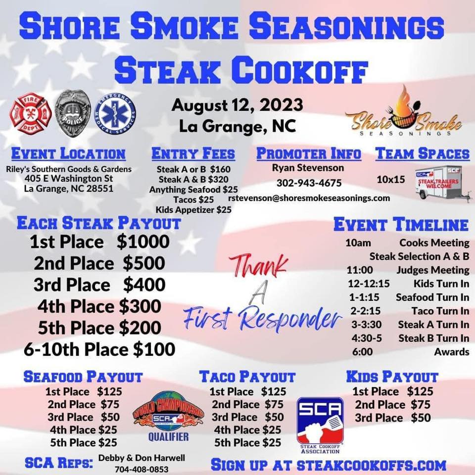 Shore Smoke Seasonings SCA Steak Cookoff